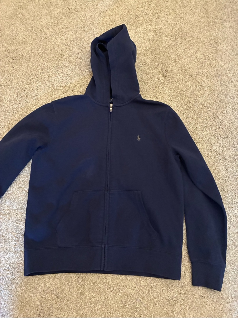 Polo by Ralph Lauren Navy Zip-Up Hoodie